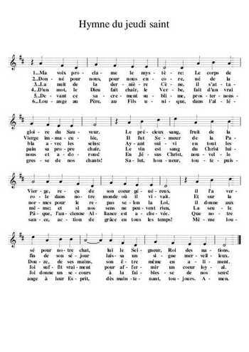 Hymne du Jeudi Saint
